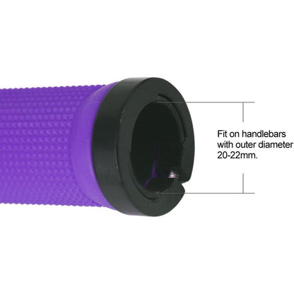 Rutschfeste Fahrrad Lenkergriffe Violett mit Endkappen & Werkzeug