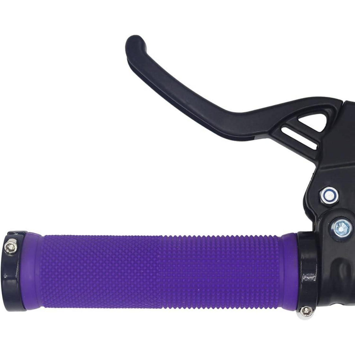 Rutschfeste Fahrrad Lenkergriffe Violett mit Endkappen & Werkzeug