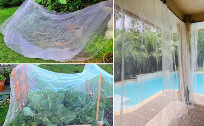 Akuoly Gemüsenetz 2.5m x 7.5m für Garten & Obstgarten, Insektenschutz