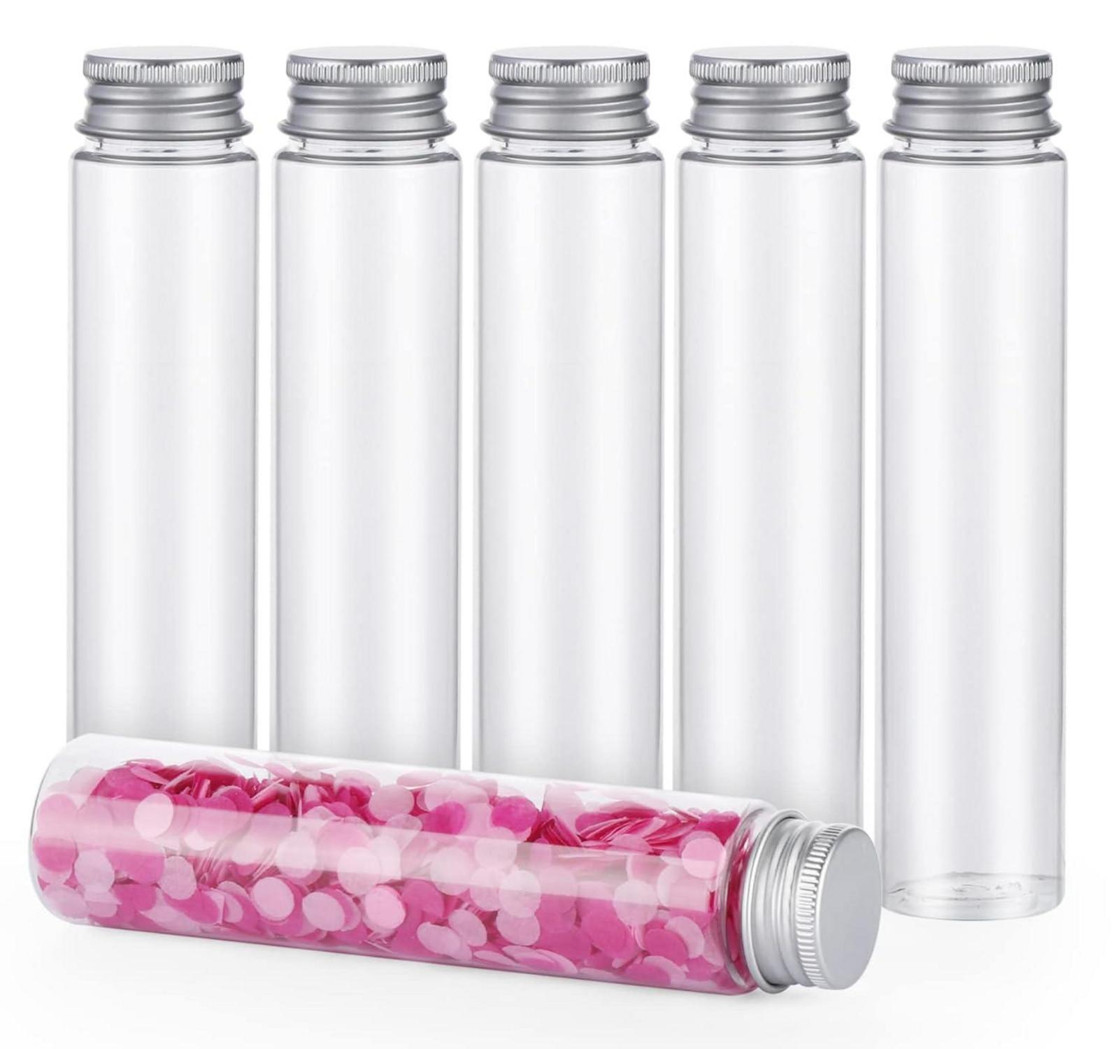 30 Stück 110ml Transparente Kunststoff Reagenzgläser mit
