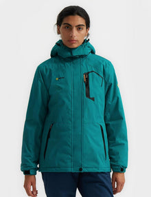 Damen Wasserdichte Skijacke Winddichte Winterjacke mit