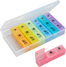 7-Tage spanische Pillendose 3 Schüsse Großer Tablettenspender