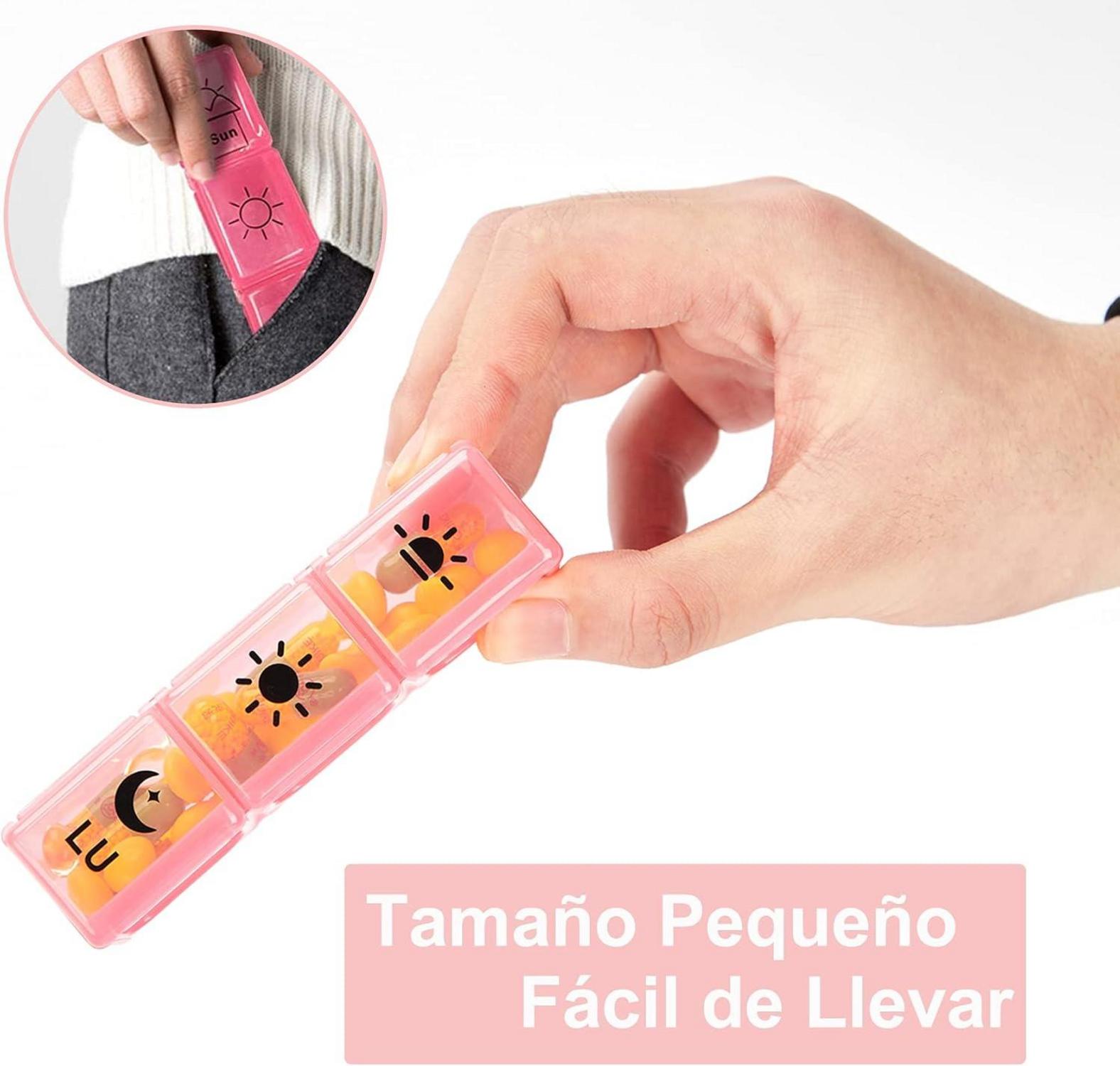 GeekerChip 7 Tage Pillendose Spanisch 3 Shots Groß 7-Tage Pillenspender