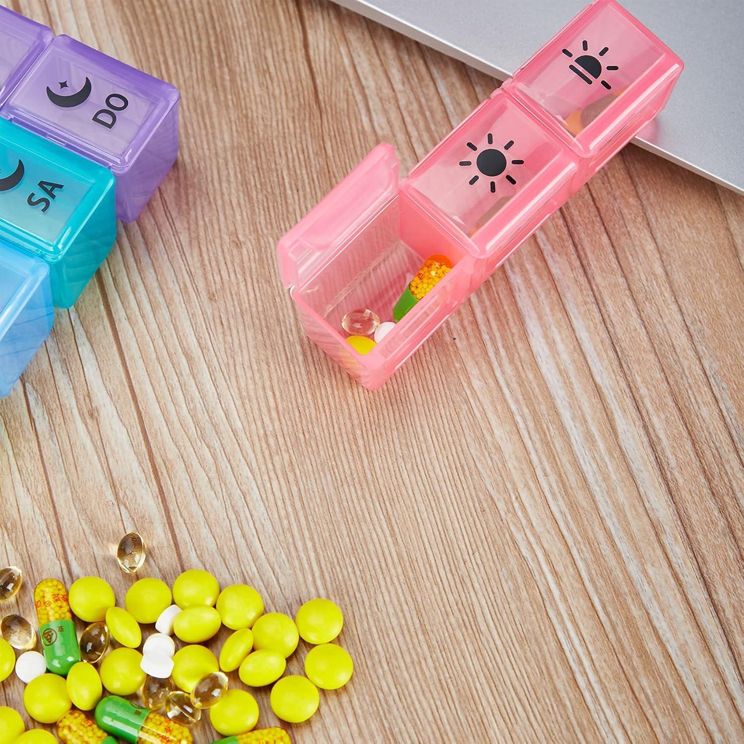 7-Tage Tablettenschachtel Spanisch wöchentlich 3 Schüsse