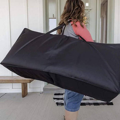 Aufbewahrungstasche für Gartenmöbel 130 x 32 x 52 cm Schwarz