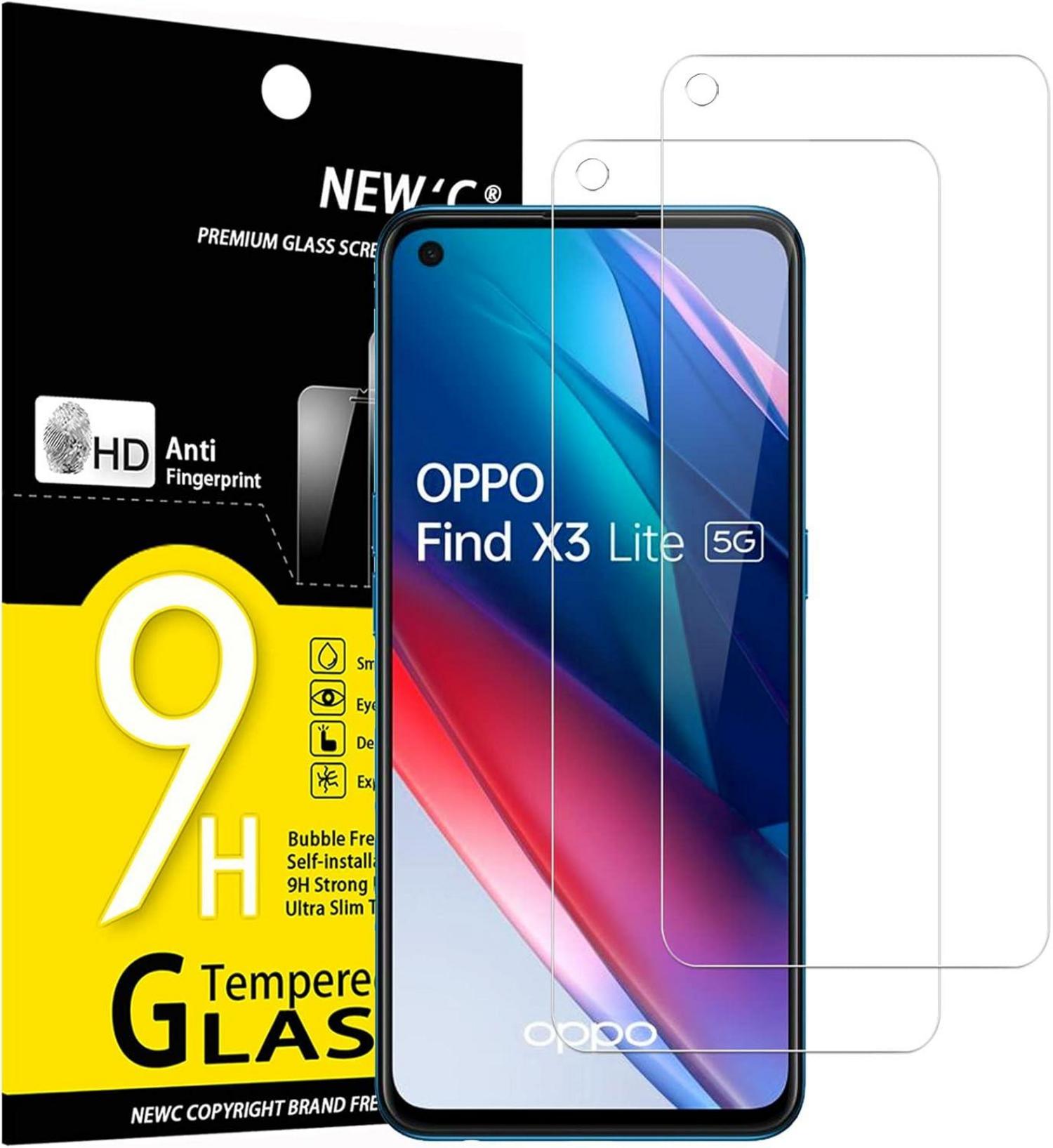 Panzer Schutz Glas für Oppo Find X3 Lite, 9H Härte, HD