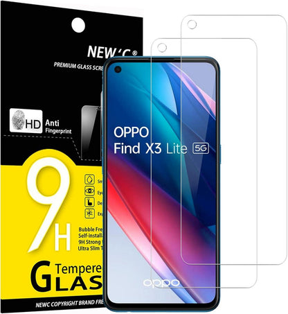 Panzer Schutz Glas für Oppo Find X3 Lite, 9H Härte, HD