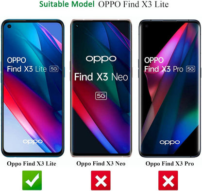 Panzer Schutzglas für Oppo Find X3 Lite 2 Stück 9H Härte Ultra-klar