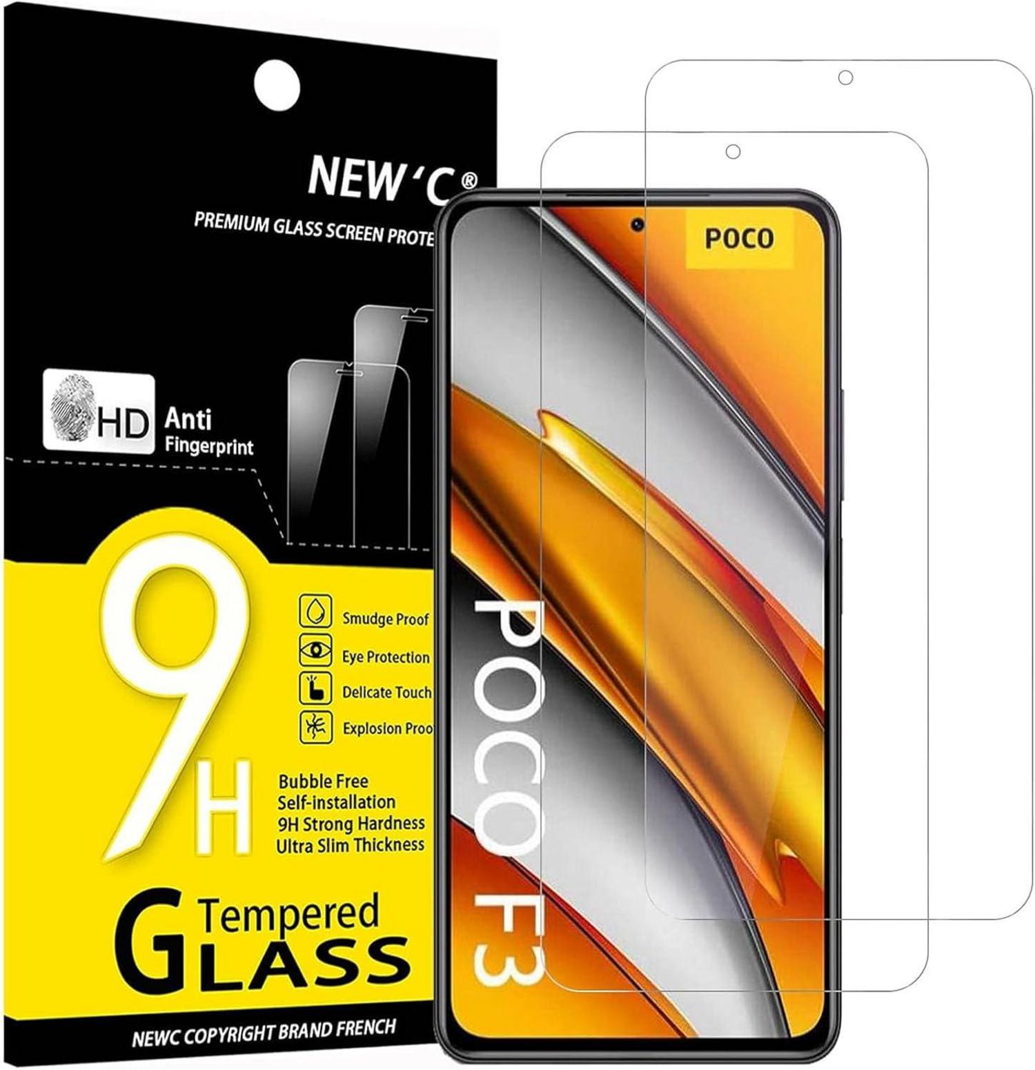 Schutzglas für Xiaomi Poco F3, Mi 11i - 2 Stück, 9H Härte, HD Display