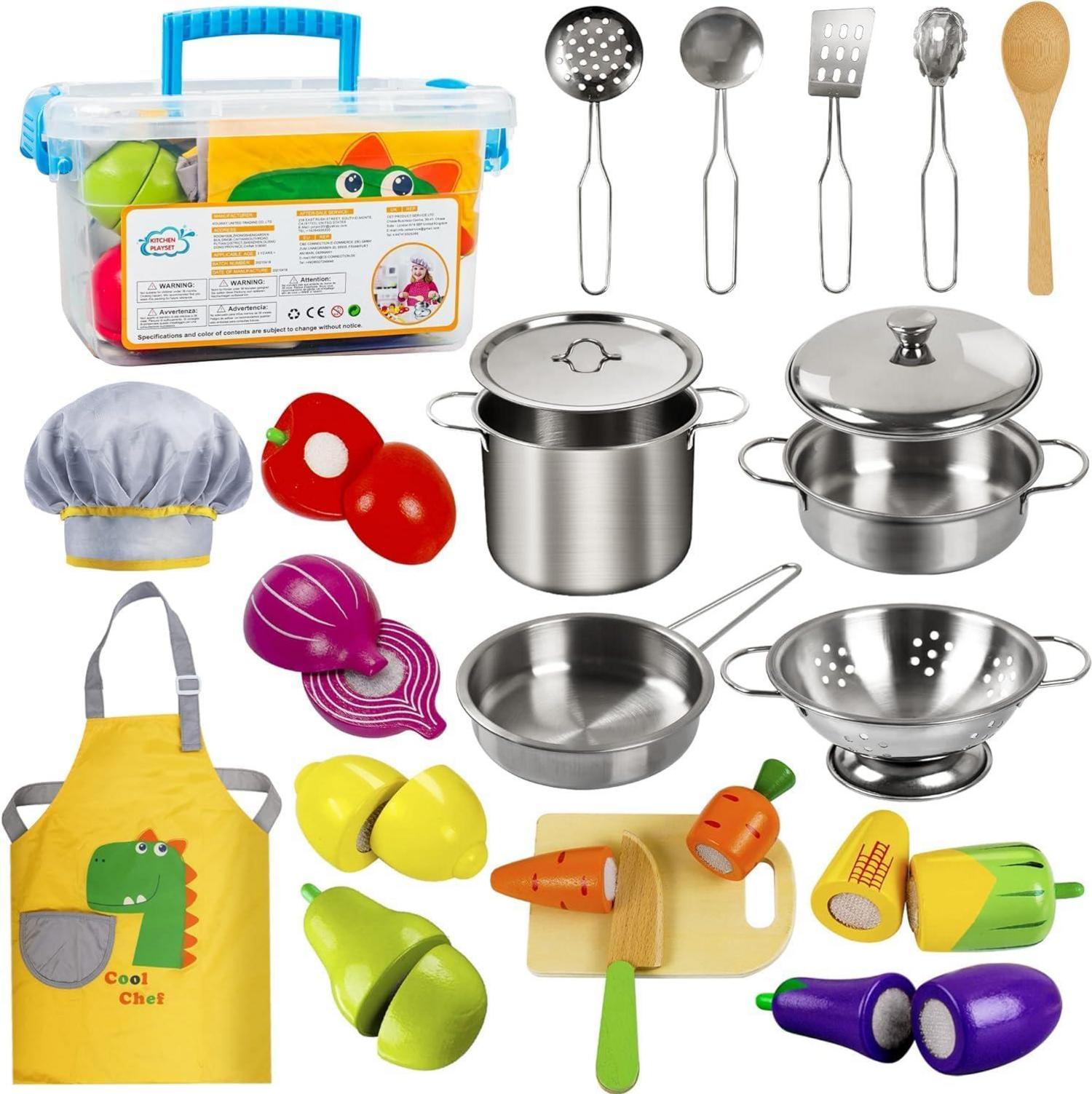 Kinderküche Zubehör Holz Kinderspielzeug Set Matschküche Puppenküche