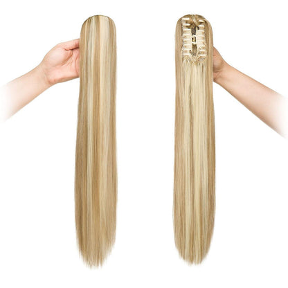 Zopf Haarteil Sandy Blonde & Gebleichtes Blond 55cm