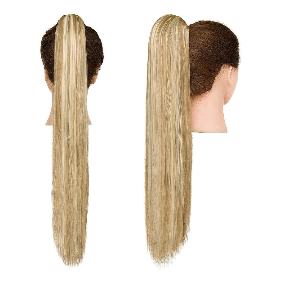 Zopf Haarteil Sandy Blonde & Gebleichtes Blond 55cm