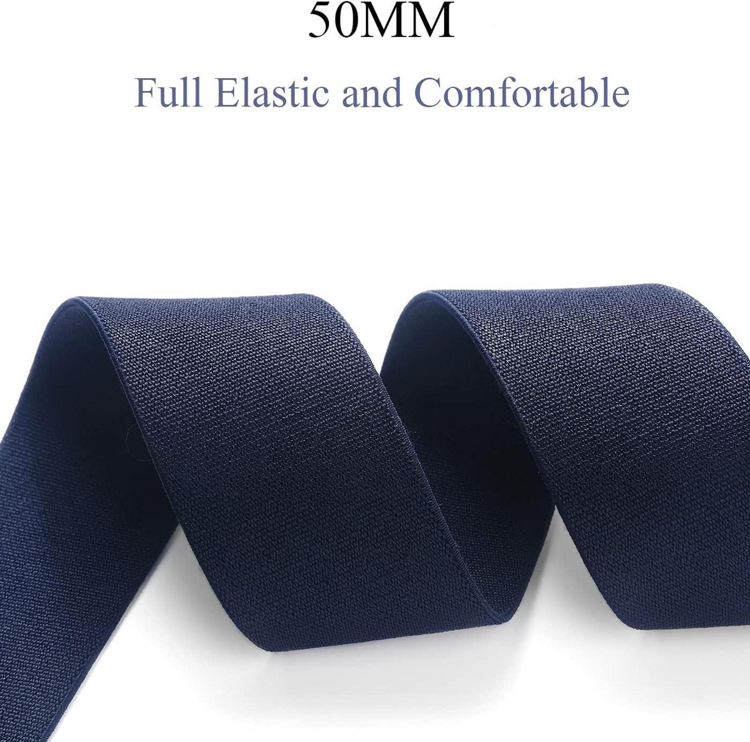 Hosenträger 5 cm breit mit 4 Metall Clip X-Form Lang Einheitsgröße