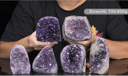 Amethyst Druse Groß Kristall Rohstein Dekoration 700g-800g