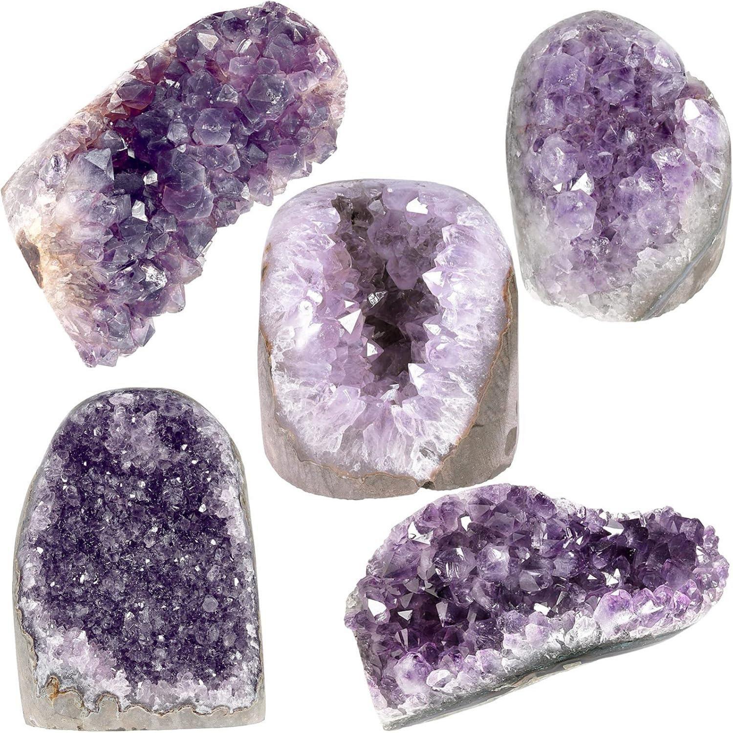 Natürlicher Amethyst Kristall Druse Groß Stein Cluster 800g