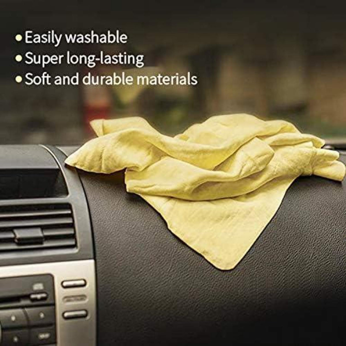 Premium Auto Trockentuch Fensterleder – Super saugfähig & langlebig