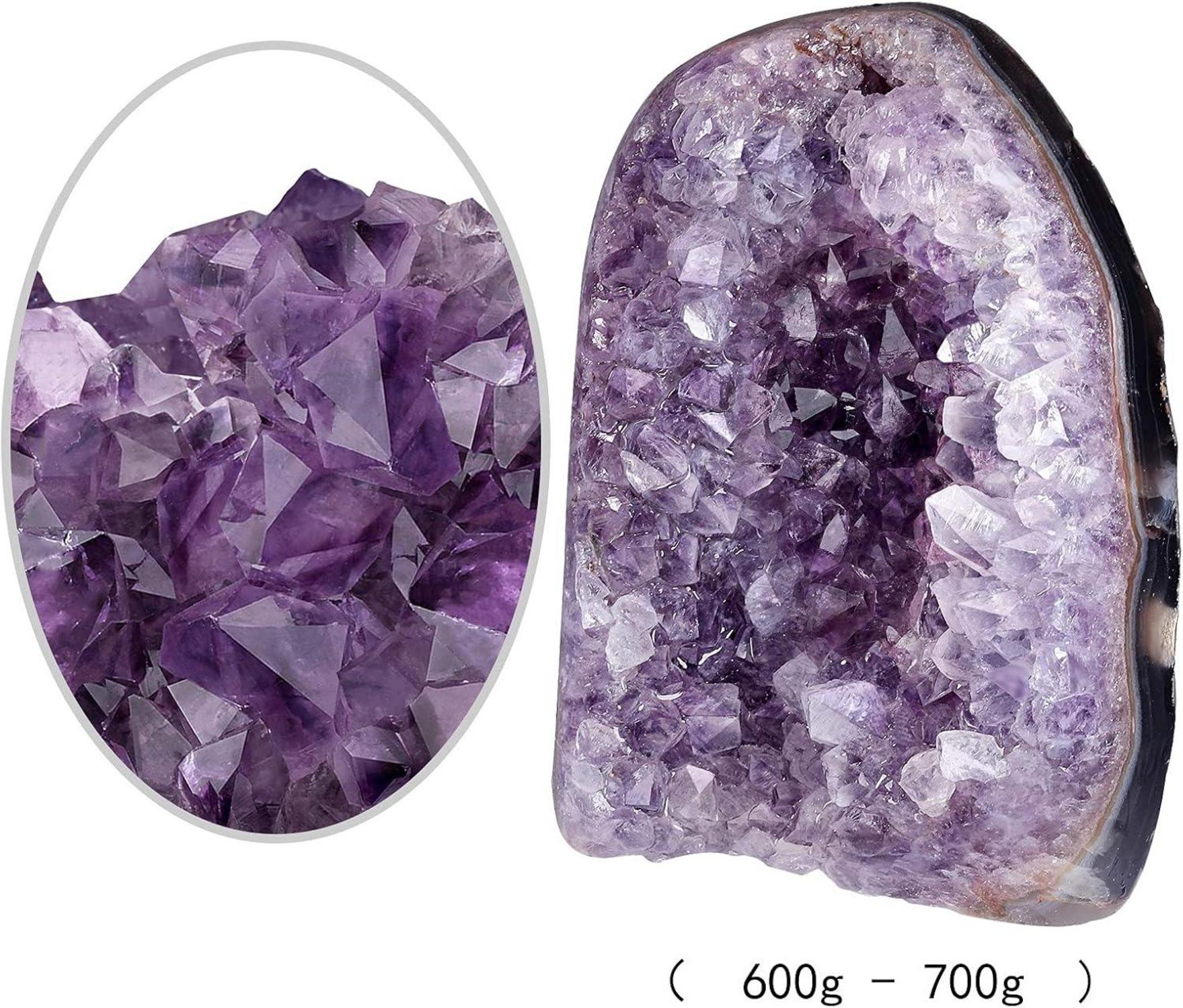 Natürlicher Amethyst Druse Kristall Cluster Dekoration 700g