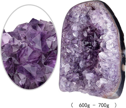 Natürlicher Amethyst Druse Kristall Cluster Dekoration 700g