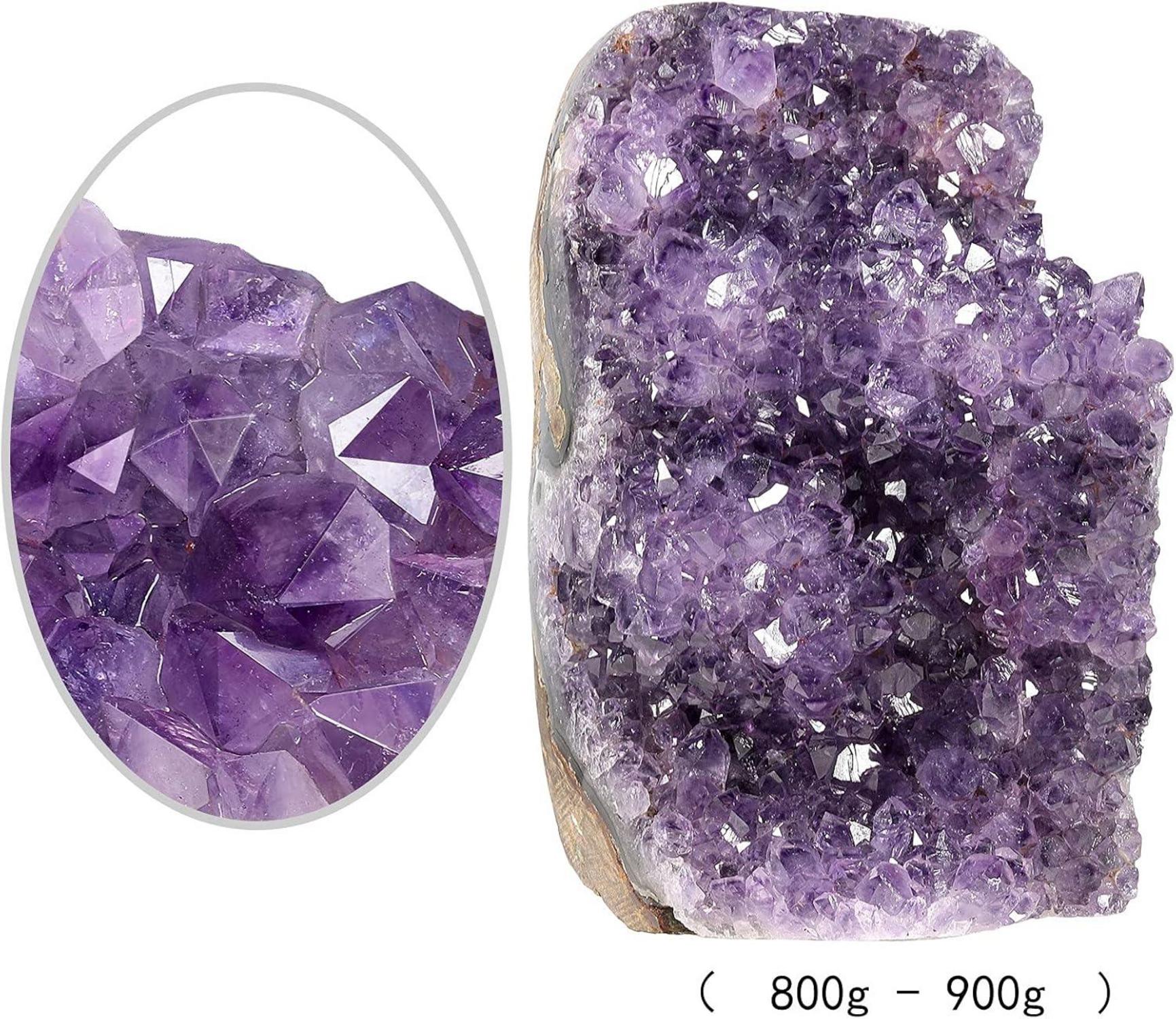 Natürlicher Amethyst Kristall Druse Cluster Quarz Stein 800g-900g