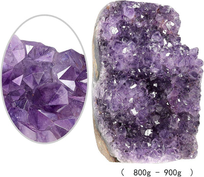Natürlicher Amethyst Kristall Druse Cluster Quarz Stein 800g-900g