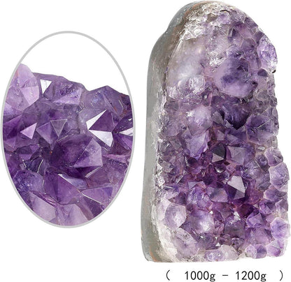 Amethyst Druse Groß Kristall Rohstein Deko Steine 1000g-1200g