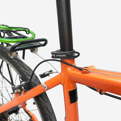 Fahrrad Sattelkloben Sattelklemme Schnellspanner 34.9mm Schwarz