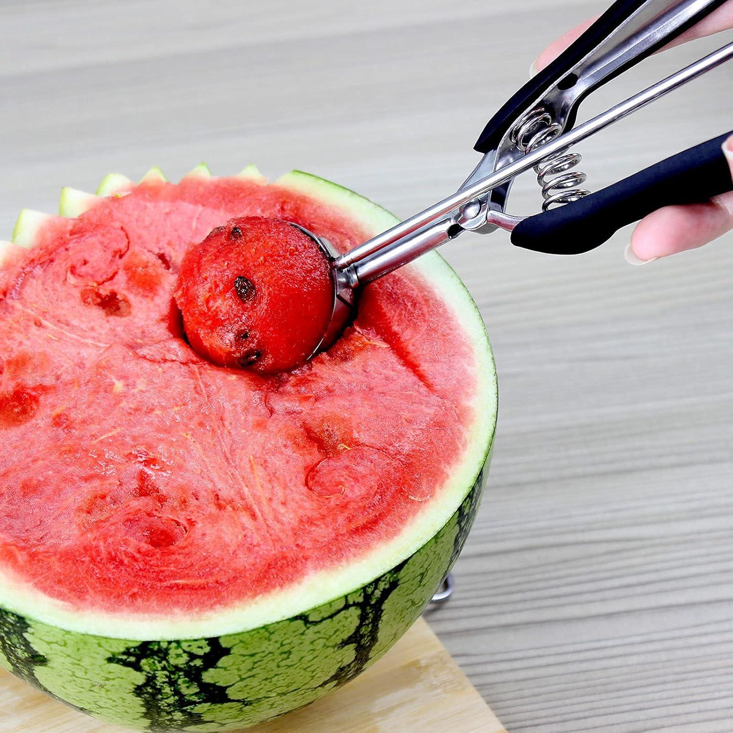 Eisportionierer Edelstahl Auslöser 3er Set eiskugelportionierer 3/4/5cm