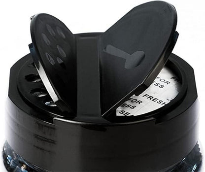 Dicunoy 16er Pack Gewürzbehälter Kunststoff 500ml mit Deckel