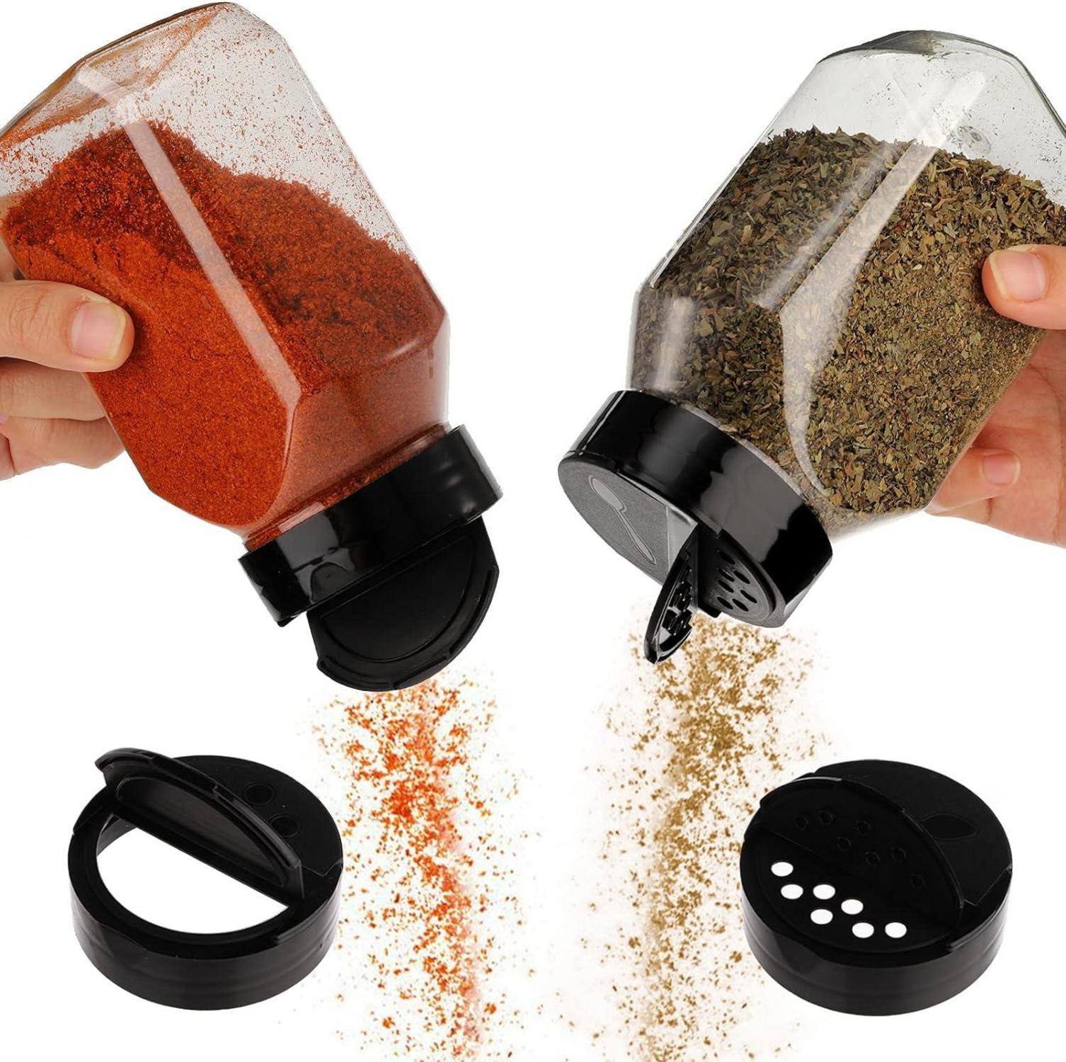 16er Pack große Gewürzgläser Kunststoff 500ml Aufbewahrung Küche Gewürze