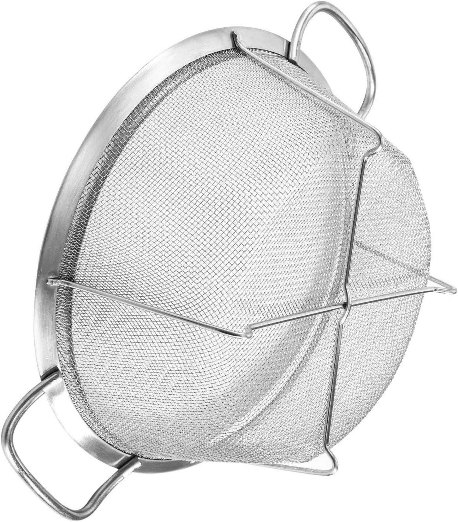 Dicunoy Edelstahl Sieb Küche Set, 3er stapelbar 2,3/2,8/4,7L