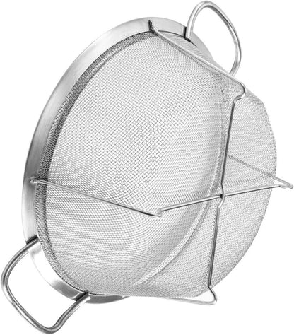 Dicunoy Edelstahl Sieb Küche Set, 3er stapelbar 2,3/2,8/4,7L