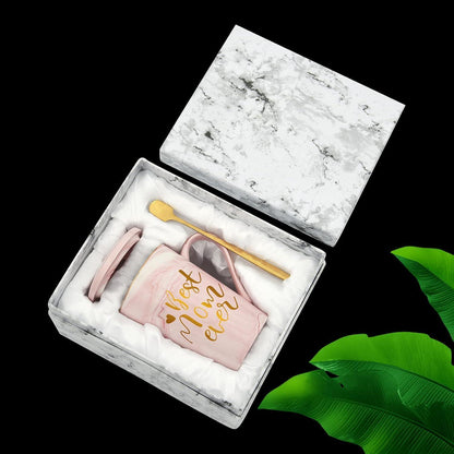 Livole Best Mom Ever Muttertag Weihnachtsgeschenke 14oz Keramik Kaffeetasse