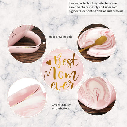 Livole Best Mom Ever Kaffeetasse 14oz Geschenkbox Mama Muttertag Weihnachtsgeschenke