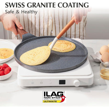 Crepe Pfanne 26cm Antihaft Granit Induktion PFOA-frei