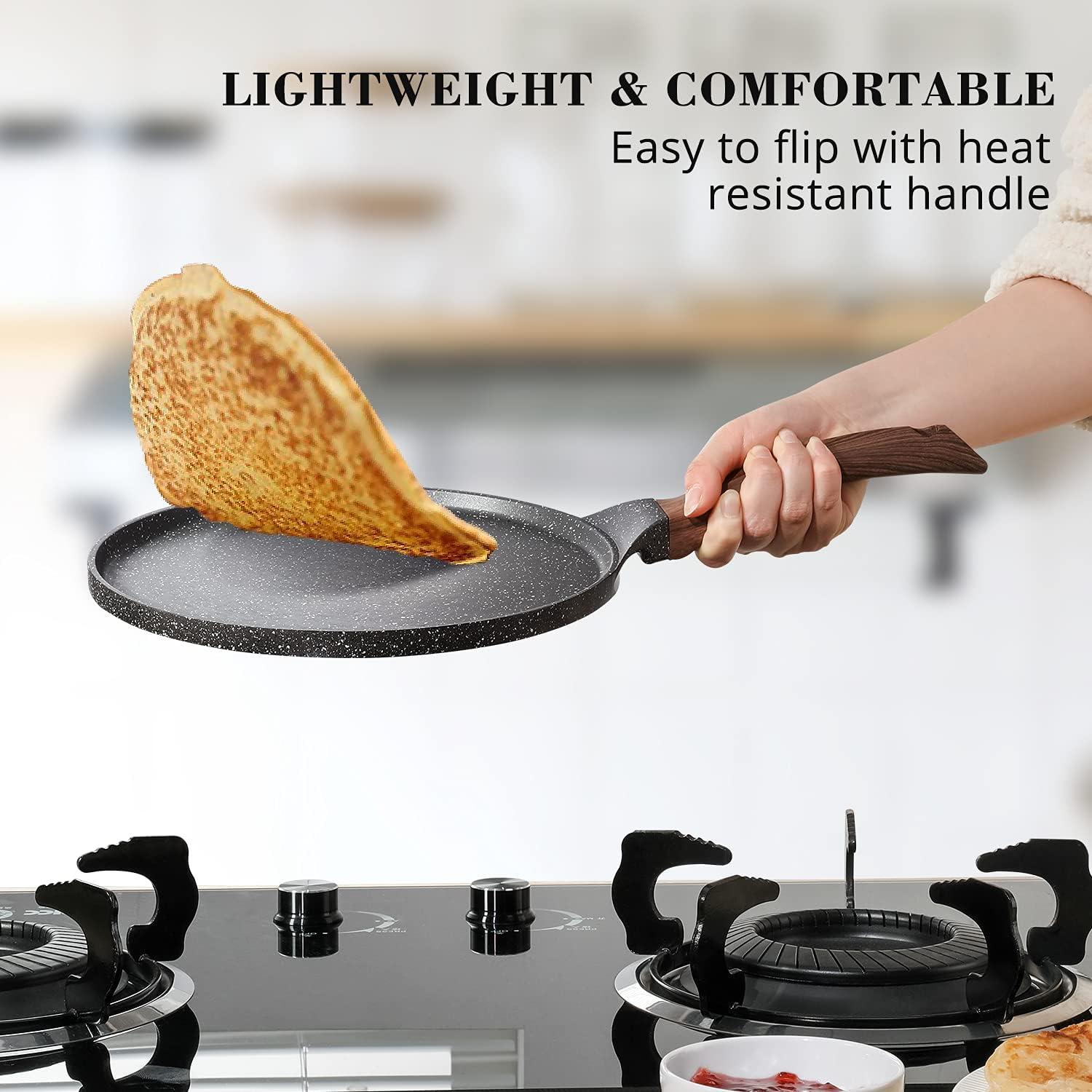 Crepe Pfanne 26cm mit Schweizer Granit Antihaftbeschichtung und