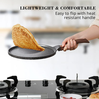 Crepe Pfanne 26cm mit Schweizer Granit Antihaftbeschichtung und