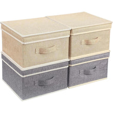 Faltbare Aufbewahrungsboxen mit Deckel und Griff in