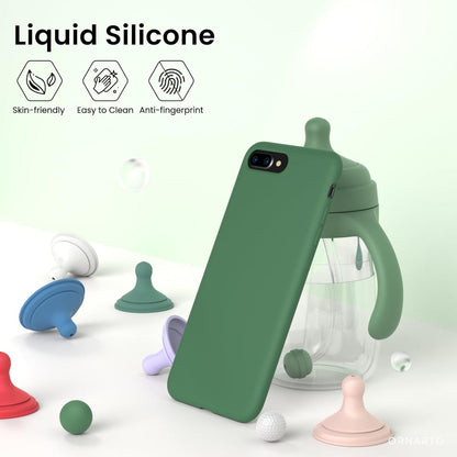 iPhone 8 Plus Silikon Case Flüssig Schutzhülle Kleeblatt 5,5 Zoll