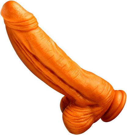 Riesiger Dildo Flüssiges Silikon Realistisch Stark Saugnapf Hoden
