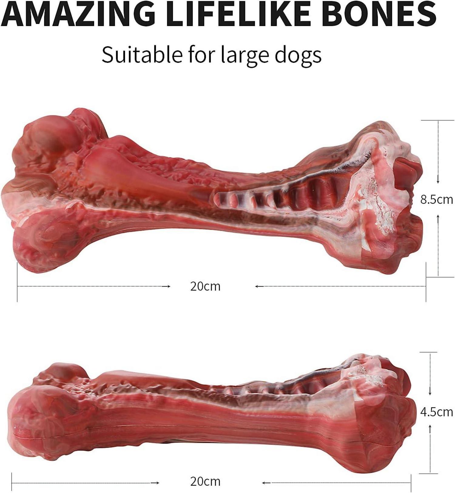 Hundespielzeug Kauspielzeug Große Mittelgroße L Rot-2