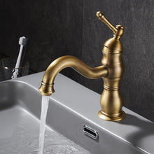 Kisimixer Antik Bronze Bad Wasserhahn 360° Schwenkbar Armatur
