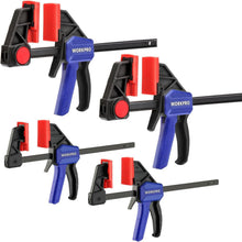 WORKPRO Einhandzwingen Set 4-teilig Schraubzwingen Spanner Fixieren