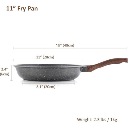 SENSARTE 28cm Antihaft-Bratpfanne Skillet Induktion