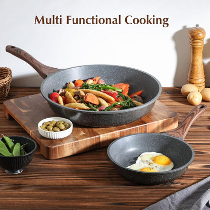 SENSARTE 28cm Antihaft-Bratpfanne Skillet Induktion