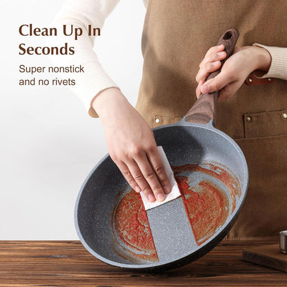 SENSARTE 28cm Antihaft-Bratpfanne Skillet Induktion