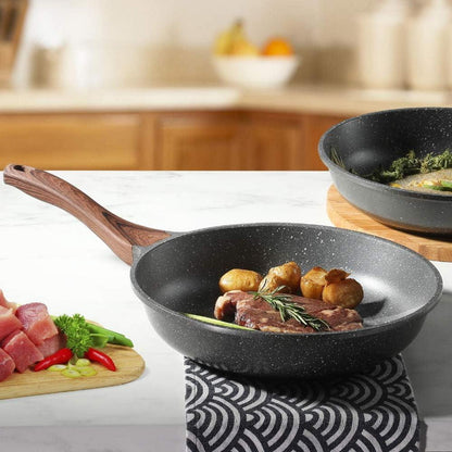 SENSARTE 28cm Antihaft-Bratpfanne, Schweizer Granit-Beschichtung, Induktion