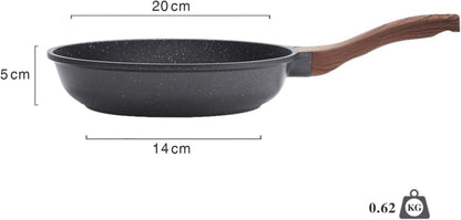 Antihaft Bratpfanne 20cm Granit Beschichtung Pfanne Schweizer Stein