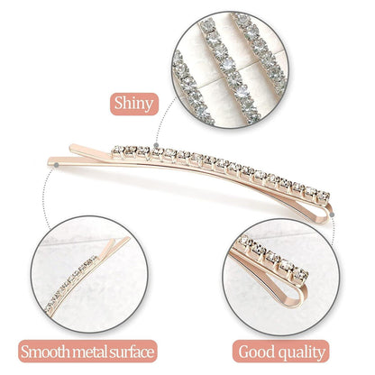 Strass Haarklammer Set 12 Stück Diamant Haarclips für