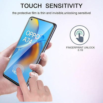 Schutzfolie + Kamera für Oppo A74 4G: 2x Hartglas Displayschutzfolie