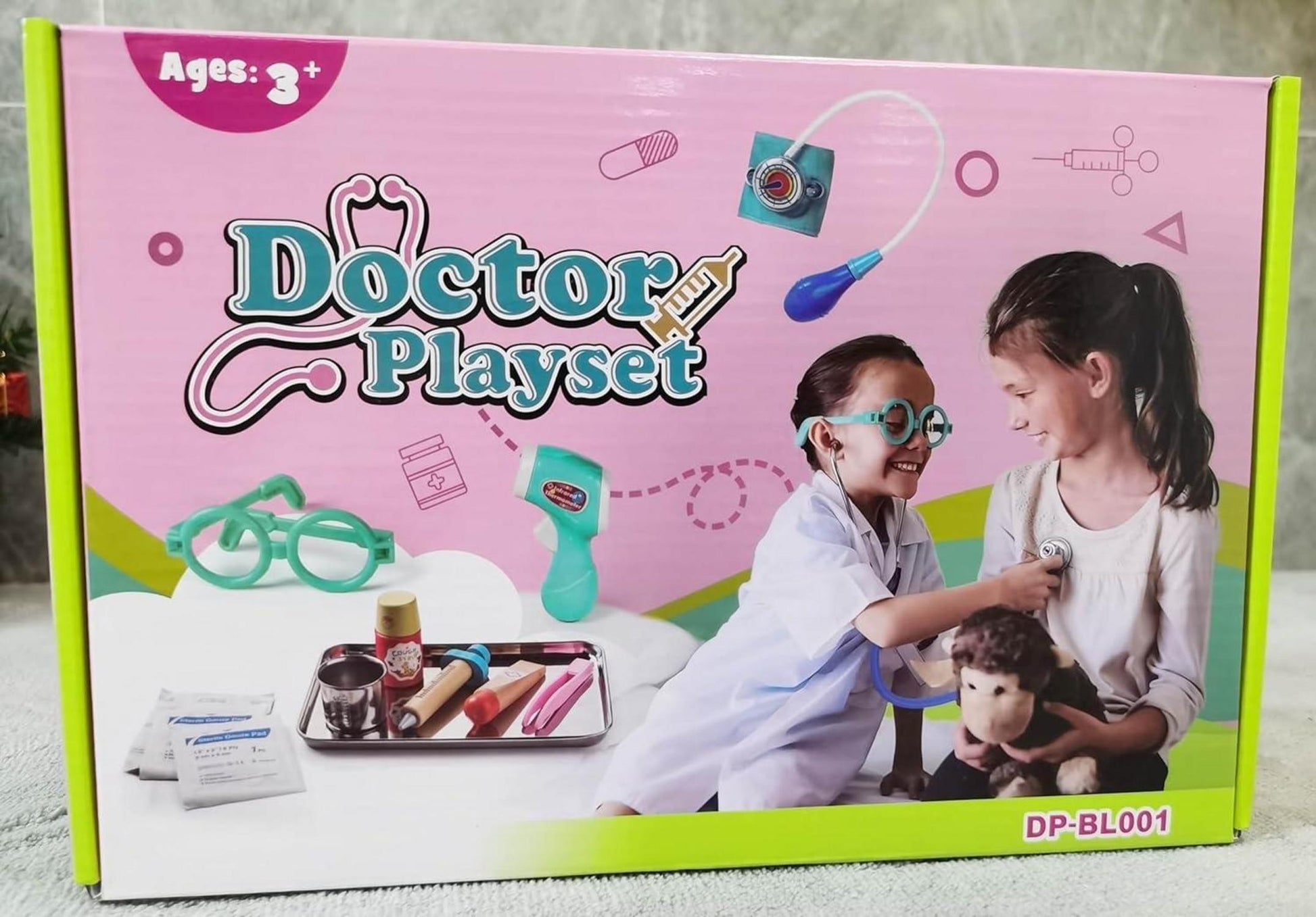 Arztkoffer Kinder Holz Spielset mit Stethoskop ab 3 Jahren